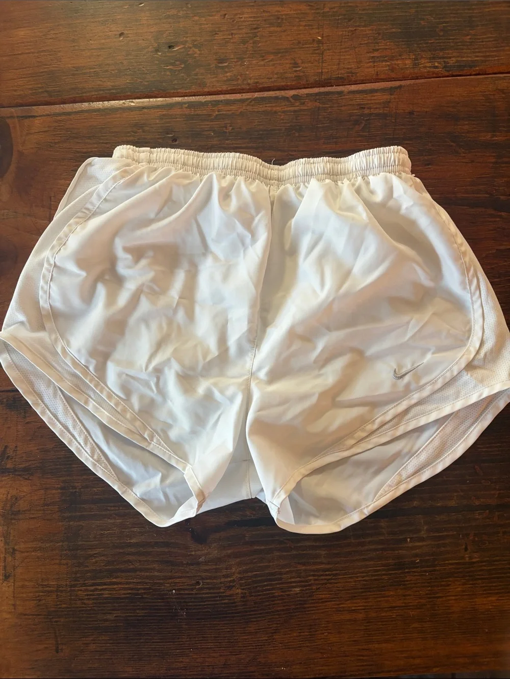Nike White Athletic Running Shorts